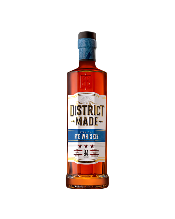 District Made Straight Rye Whiskey 94 Proof 750mL